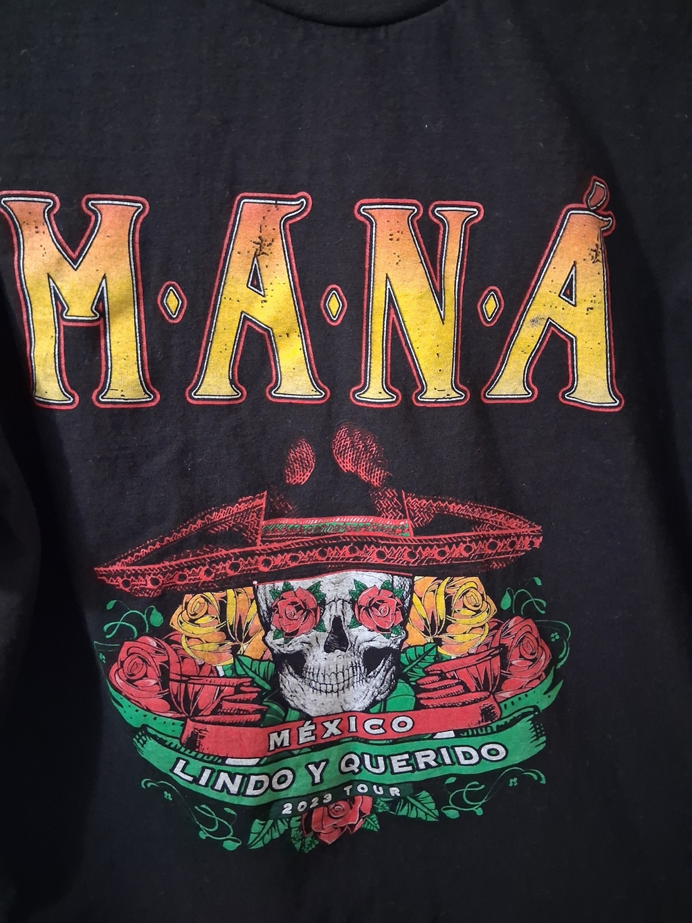 Maná "Lindo y Querido" Mexico Tour Tee - Black - Picture 2 of 5